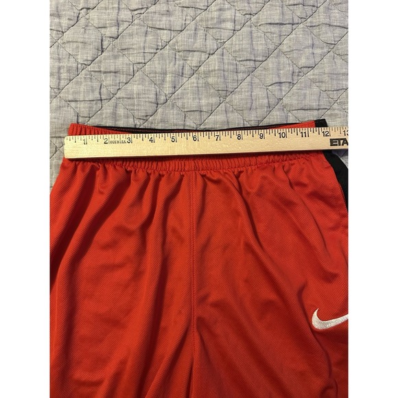 Nike Dri Fit Basketball Shorts Mens XL Red Black White Athletic Mesh Sportswear - Picture 4 of 10